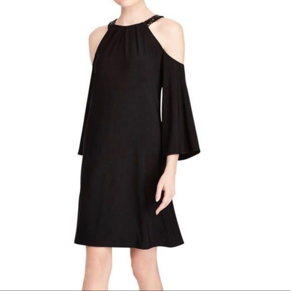 NWT! RALPH LAUREN Cold-Shoulder Dress